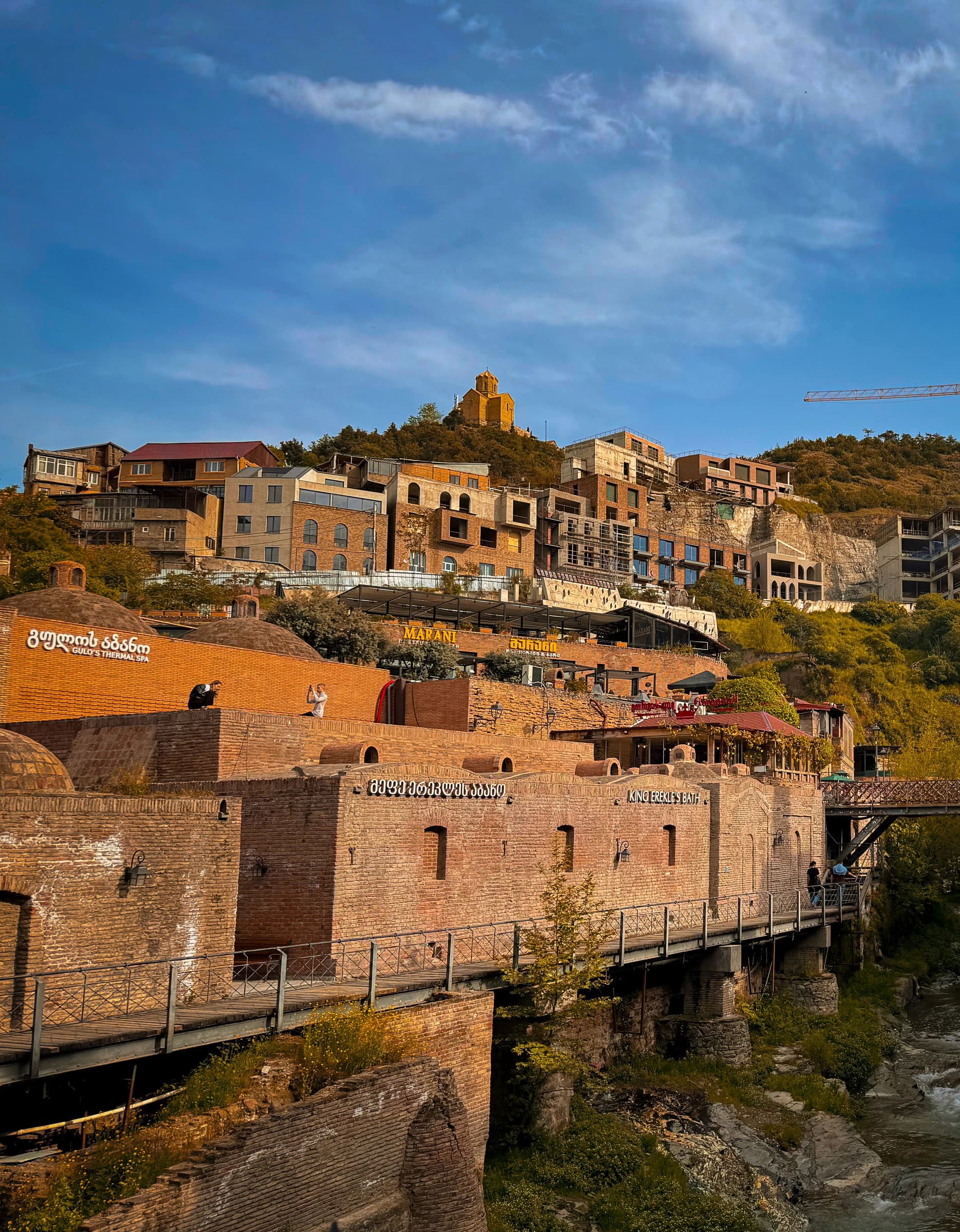 Tbilisi Old Town in golden-hour light