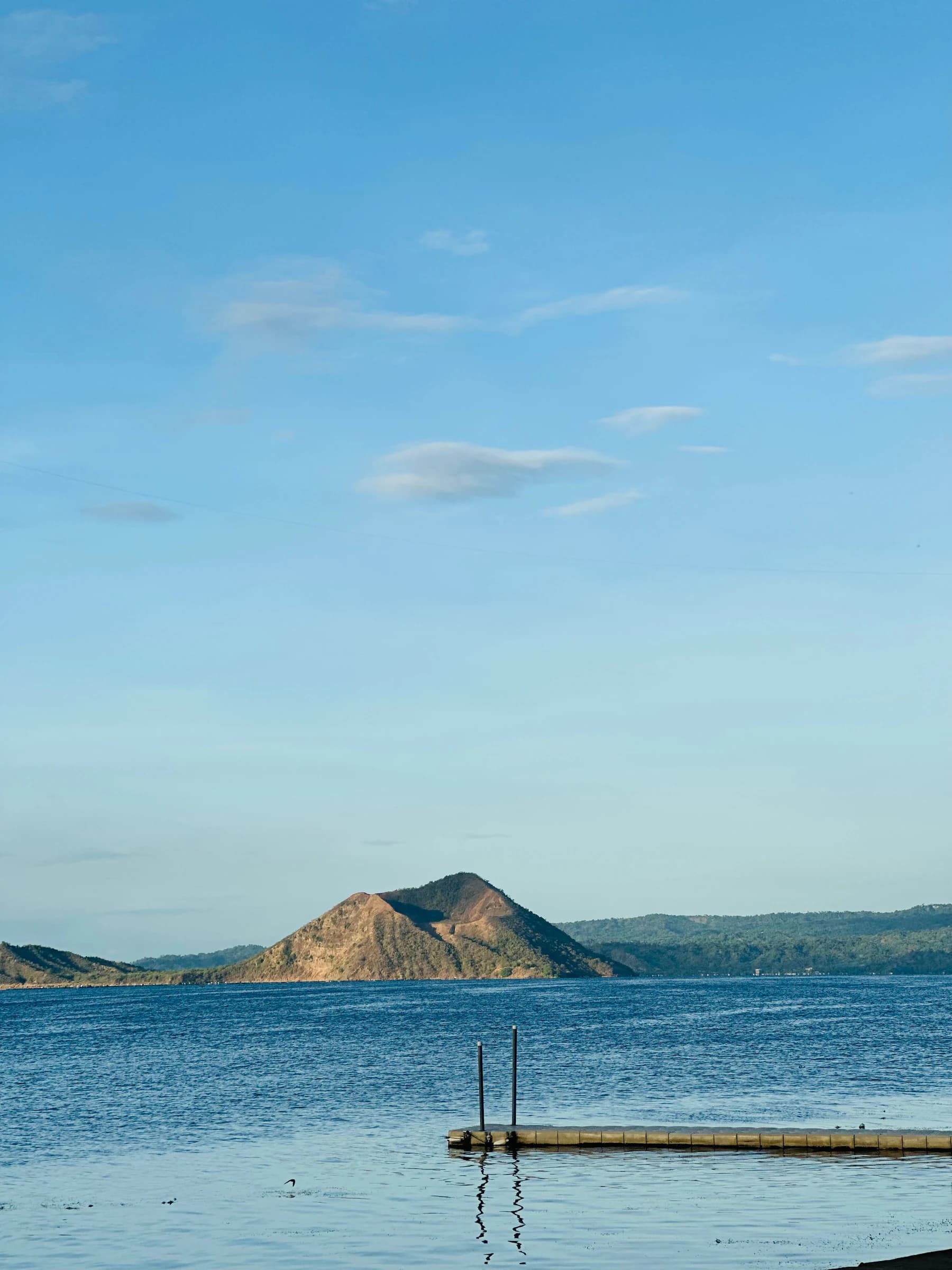 Taal Lake and its volcanic island viewed from Tagaytay