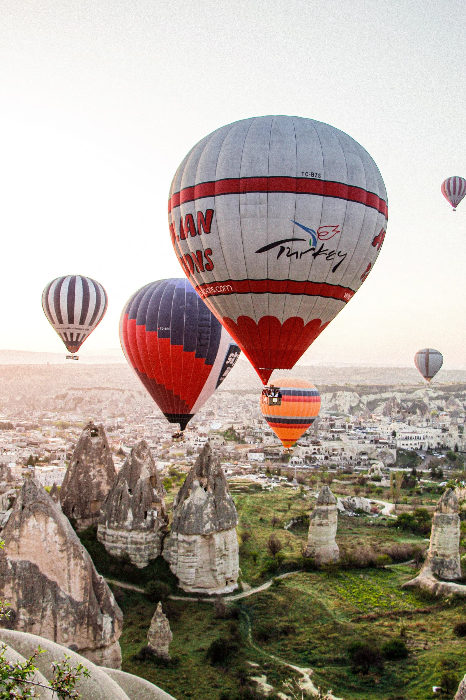 Hot air balloons over Cappadocia